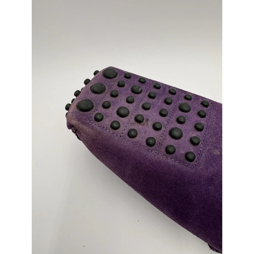 MONZA Men's Purple Leather Suede Driving Car‎ Shoe 42.5/9.5